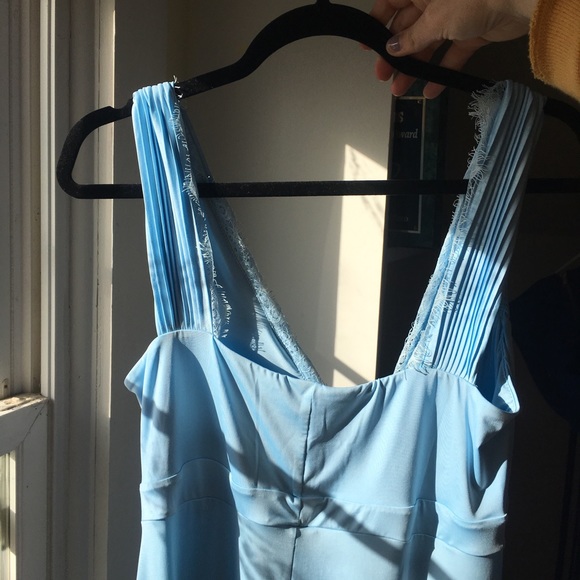 BLUE ASOS DESIGN LACE TRIM Prom dress - Picture 5 of 5